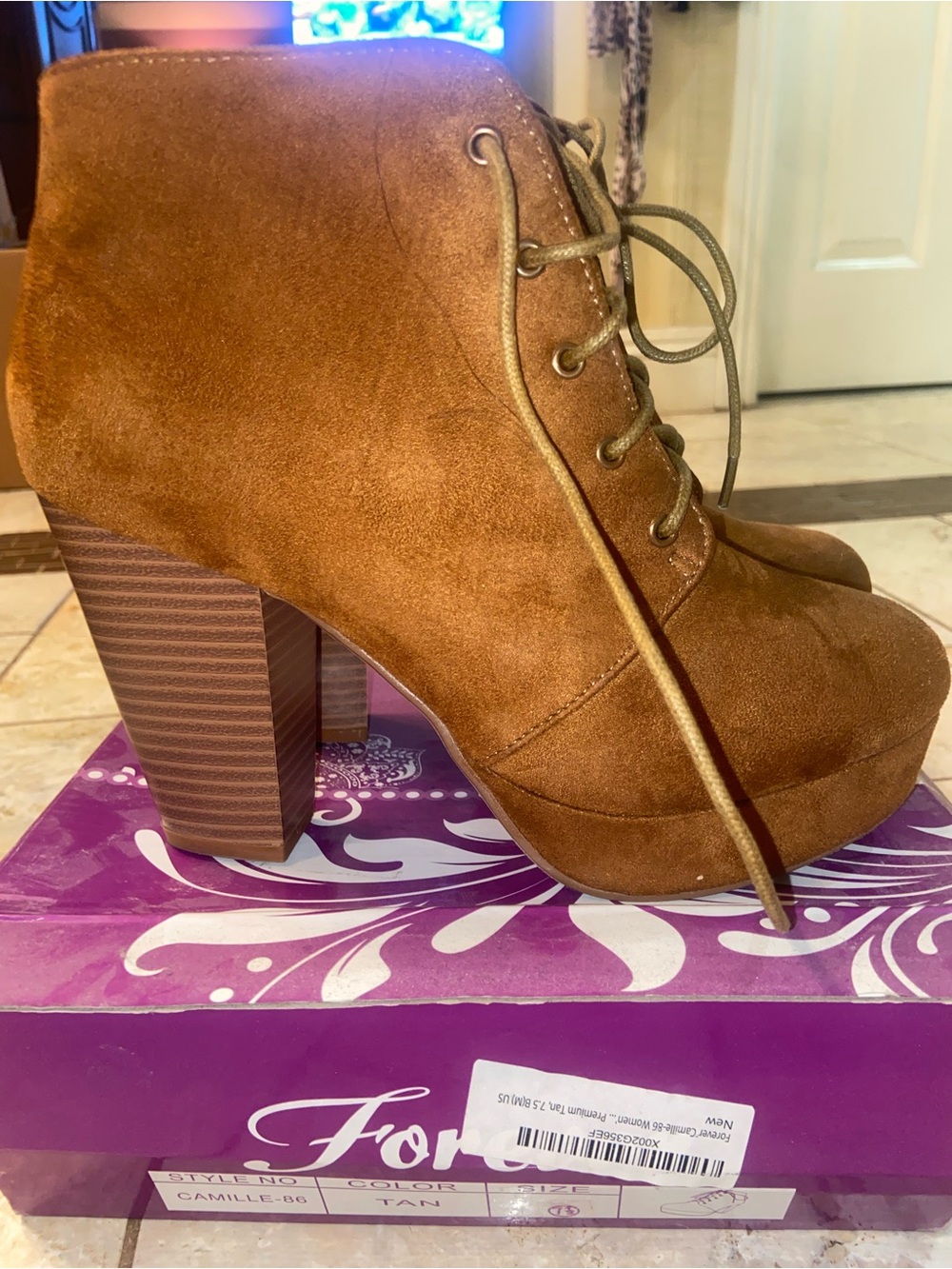 Tan Ankle Booties